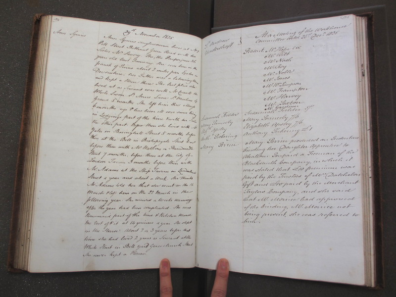 St Andrew Undershaft - Workhouse Minute Book 1822-1828 p134-135 image 1 St Andrew Undershaft - Workhouse Minute Book 1822-1828 p134-135 image 1