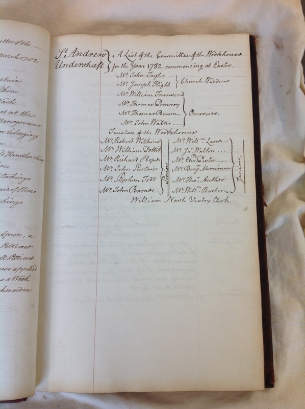 St Andrew Undershaft - Workhouse Minute Book 1780-1801 p35 image 1