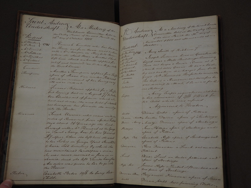 St Andrew Undershaft - Workhouse Minute Book 1801-1814 p6 image 1 St Andrew Undershaft - Workhouse Minute Book 1801-1814 p6 image 1