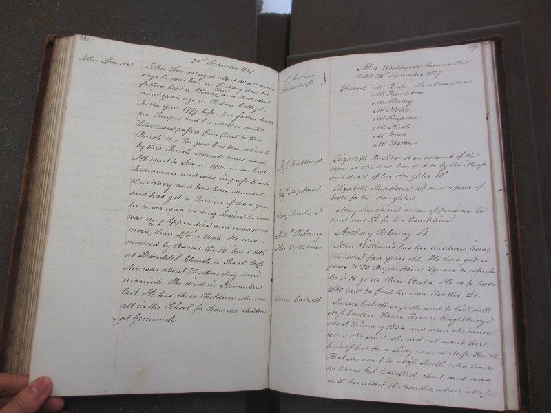 St Andrew Undershaft - Workhouse Minute Book 1822-1828 p208-209 image 1
