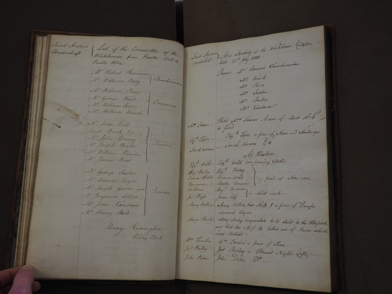 St Andrew Undershaft - Workhouse Minute Book 1801-1814 p20 image 1 St Andrew Undershaft - Workhouse Minute Book 1801-1814 p20 image 1