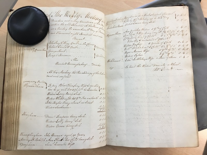 Forehoe Hundred - House of Industry Minute Book 1805-1807 p396-397 image 1 Forehoe Hundred - House of Industry Minute Book 1805-1807 p396-397 image 1