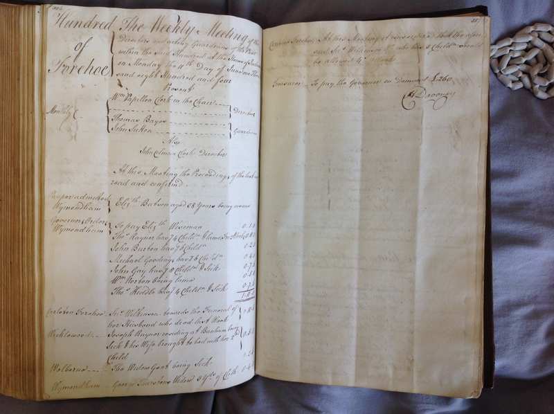 Forehoe Hundred - House of Industry Minute Book 1802-1805 p356-357 image 1 Forehoe Hundred - House of Industry Minute Book 1802-1805 p356-357 image 1