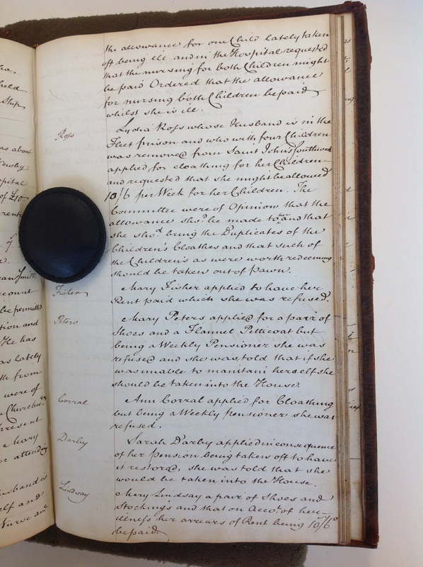 St Andrew Undershaft - Workhouse Minute Book 1780-1801 p221 image 1 St Andrew Undershaft - Workhouse Minute Book 1780-1801 p221 image 1