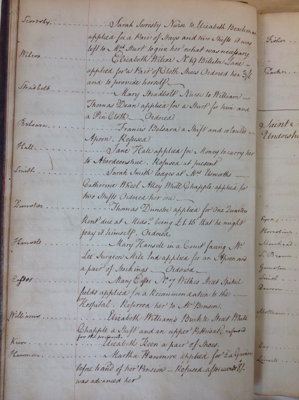 St Andrew Undershaft - Workhouse Minute Book 1780-1801 p6 image 1 St Andrew Undershaft - Workhouse Minute Book 1780-1801 p6 image 1