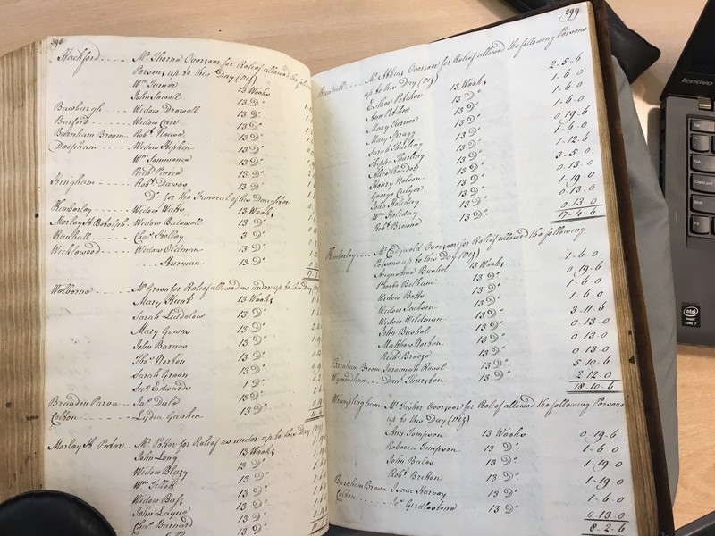 Forehoe Hundred - House of Industry Minute Book 1807-1809 p398-399 image 1 Forehoe Hundred - House of Industry Minute Book 1807-1809 p398-399 image 1