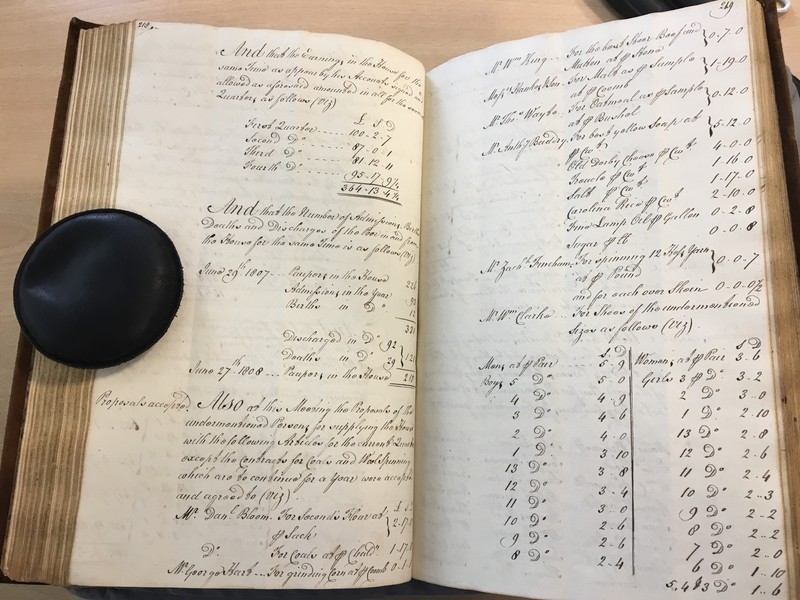 Forehoe Hundred - House of Industry Minute Book 1807-1809 p218-219 image 1