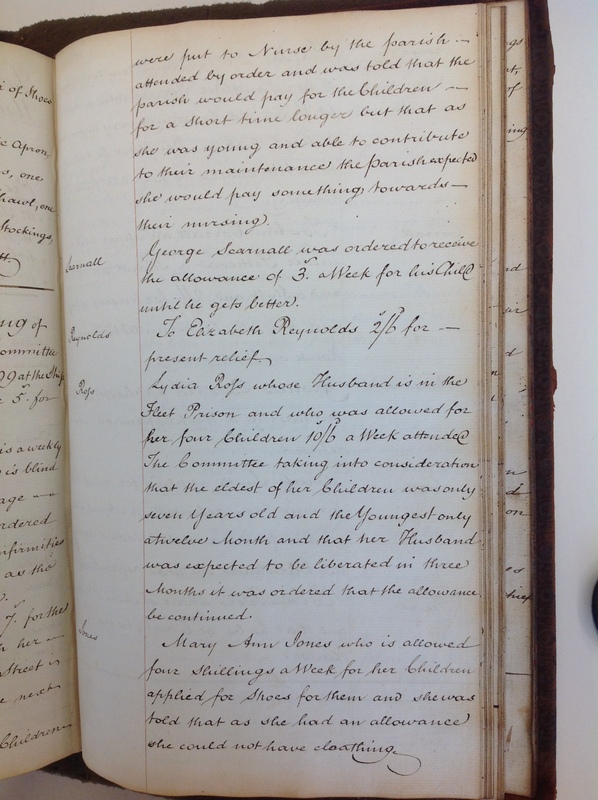St Andrew Undershaft - Workhouse Minute Book 1780-1801 p231 image 1 St Andrew Undershaft - Workhouse Minute Book 1780-1801 p231 image 1