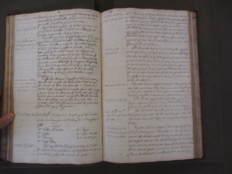 St Andrew Undershaft - Workhouse Minute Book 1732-1748 p100-101 image 1 St Andrew Undershaft - Workhouse Minute Book 1732-1748 p100-101 image 1