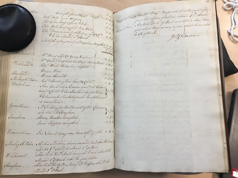 Forehoe Hundred - House of Industry Minute Book 1805-1807 p510-511 image 1