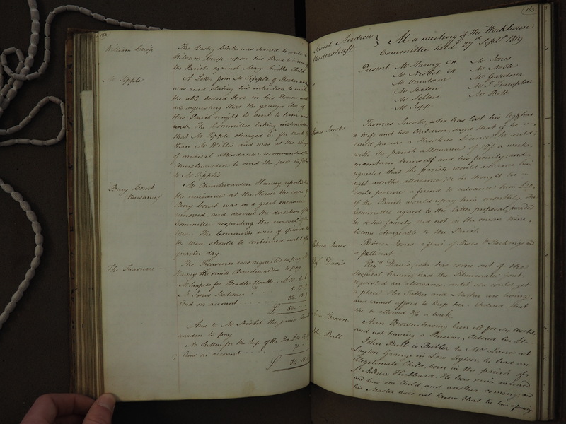 St Andrew Undershaft - Workhouse Minute Book 1814-1822 p162-163 image 1