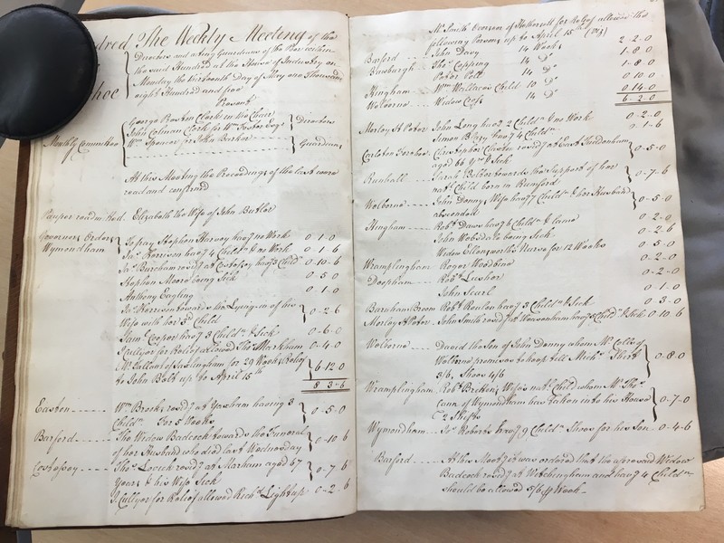 Forehoe Hundred - House of Industry Minute Book 1805-1807 p50-51 image 1