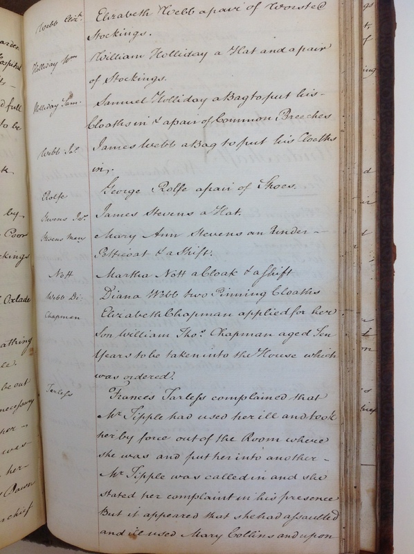 St Andrew Undershaft - Workhouse Minute Book 1780-1801 p207 image 1 St Andrew Undershaft - Workhouse Minute Book 1780-1801 p207 image 1