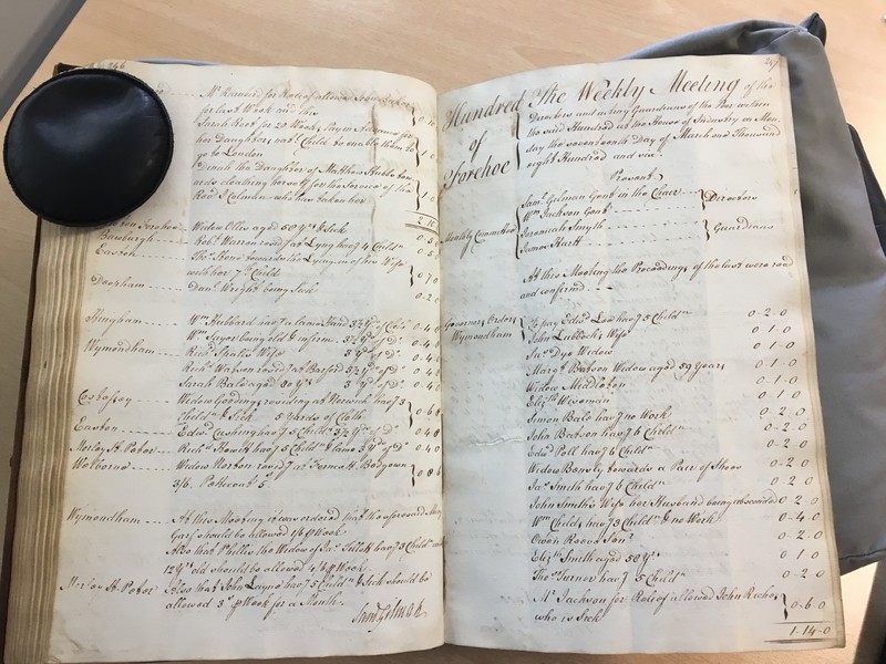 Forehoe Hundred - House of Industry Minute Book 1805-1807 p246-247 image 1