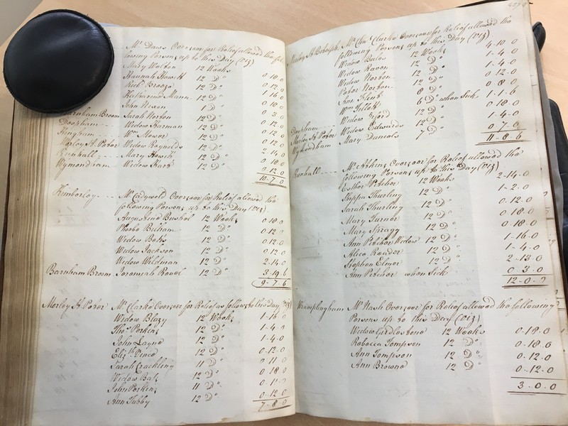 Forehoe Hundred - House of Industry Minute Book 1805-1807 p426-427 image 1 Forehoe Hundred - House of Industry Minute Book 1805-1807 p426-427 image 1