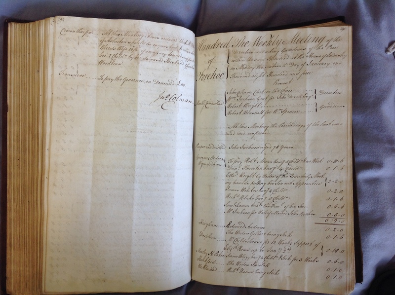 Forehoe Hundred - House of Industry Minute Book 1802-1805 p294-295 image 1 Forehoe Hundred - House of Industry Minute Book 1802-1805 p294-295 image 1