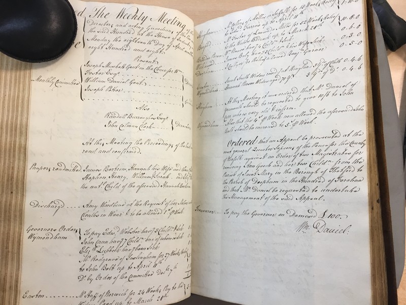 Forehoe Hundred - House of Industry Minute Book 1807-1809 p176-177 image 1 Forehoe Hundred - House of Industry Minute Book 1807-1809 p176-177 image 1