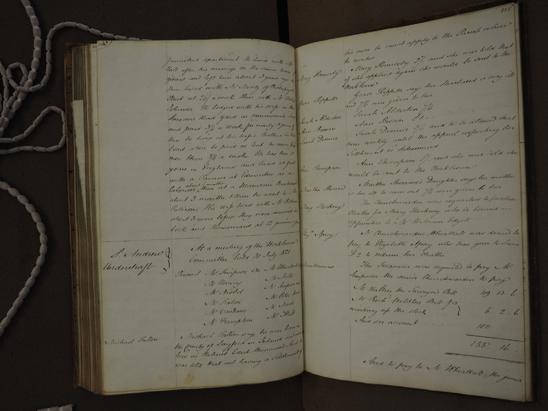 St Andrew Undershaft - Workhouse Minute Book 1814-1822 p224-225 image 1