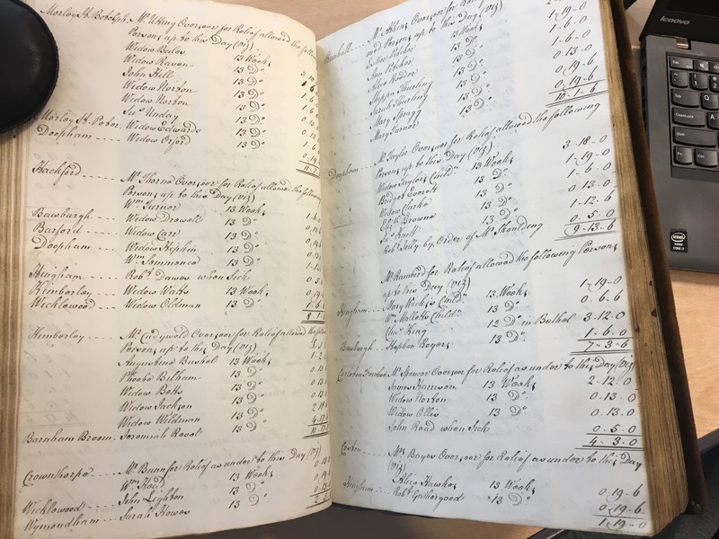 Forehoe Hundred - House of Industry Minute Book 1807-1809 p208-209 image 1