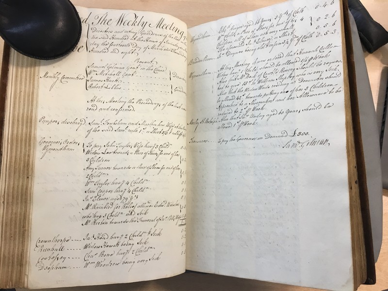 Forehoe Hundred - House of Industry Minute Book 1807-1809 p142-143 image 1 Forehoe Hundred - House of Industry Minute Book 1807-1809 p142-143 image 1