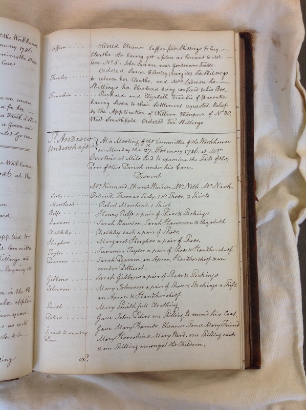 St Andrew Undershaft - Workhouse Minute Book 1780-1801 p73 image 1 St Andrew Undershaft - Workhouse Minute Book 1780-1801 p73 image 1