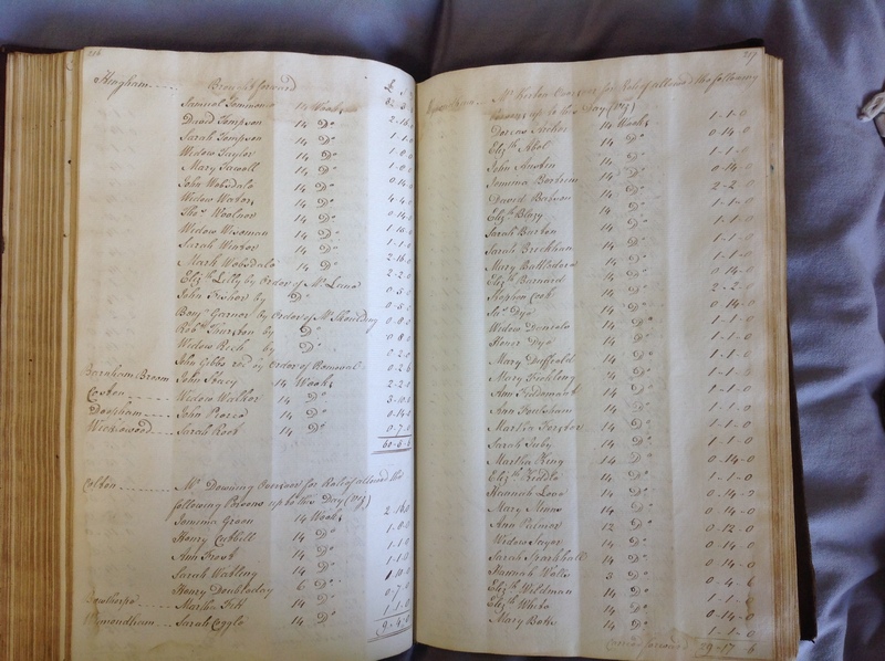 Forehoe Hundred - House of Industry Minute Book 1802-1805 p216-217 image 1 Forehoe Hundred - House of Industry Minute Book 1802-1805 p216-217 image 1