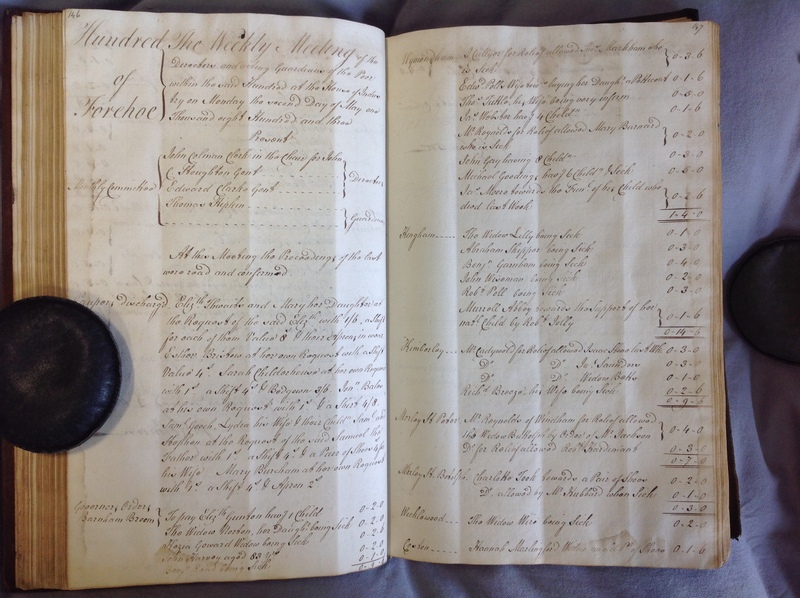 Forehoe Hundred - House of Industry Minute Book 1802-1805 p146-147 image 1 Forehoe Hundred - House of Industry Minute Book 1802-1805 p146-147 image 1