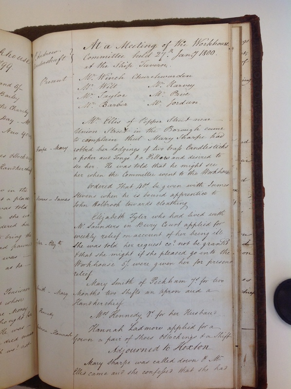 St Andrew Undershaft - Workhouse Minute Book 1780-1801 p243 image 1 St Andrew Undershaft - Workhouse Minute Book 1780-1801 p243 image 1