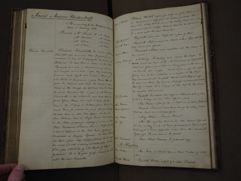 St Andrew Undershaft - Workhouse Minute Book 1801-1814 p115 image 1 St Andrew Undershaft - Workhouse Minute Book 1801-1814 p115 image 1