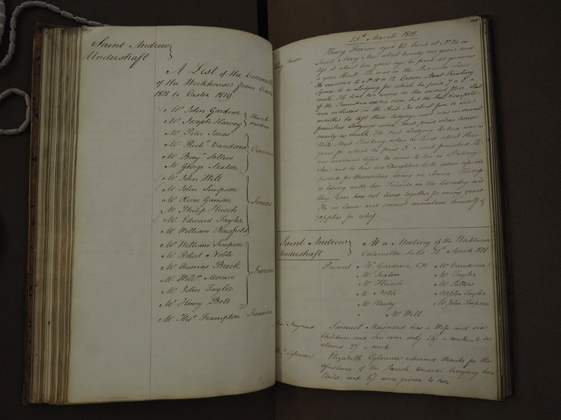 St Andrew Undershaft - Workhouse Minute Book 1814-1822 p107-108 image 1