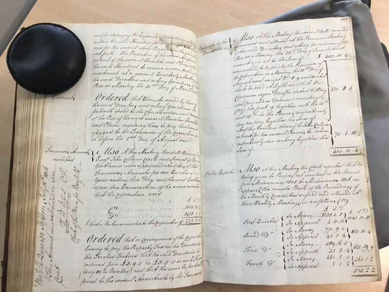 Forehoe Hundred - House of Industry Minute Book 1805-1807 p322-323 image 1 Forehoe Hundred - House of Industry Minute Book 1805-1807 p322-323 image 1