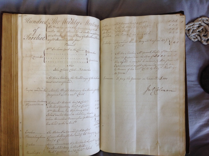 Forehoe Hundred - House of Industry Minute Book 1802-1805 p340-341 image 1 Forehoe Hundred - House of Industry Minute Book 1802-1805 p340-341 image 1