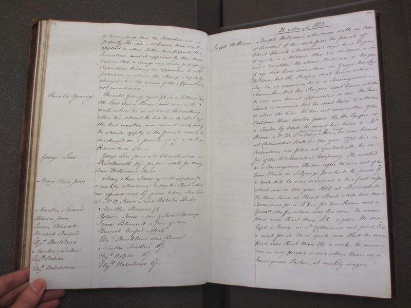 St Andrew Undershaft - Workhouse Minute Book 1822-1828 p32-33 image 1