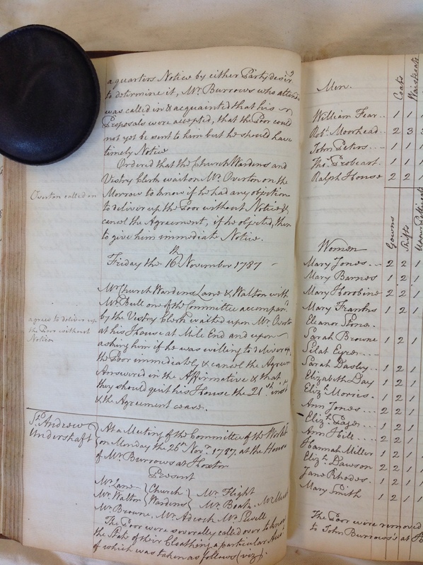 St Andrew Undershaft - Workhouse Minute Book 1780-1801 p96 image 1