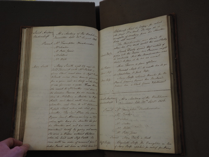 St Andrew Undershaft - Workhouse Minute Book 1801-1814 p48 image 1 St Andrew Undershaft - Workhouse Minute Book 1801-1814 p48 image 1