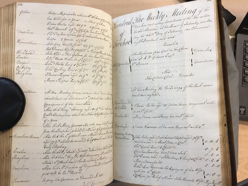 Forehoe Hundred - House of Industry Minute Book 1807-1809 p362-363 image 1 Forehoe Hundred - House of Industry Minute Book 1807-1809 p362-363 image 1