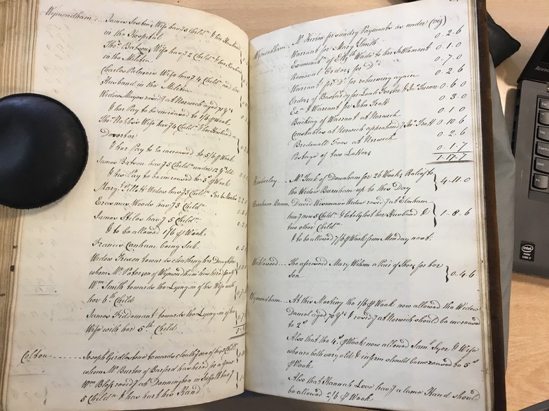Forehoe Hundred - House of Industry Minute Book 1807-1809 p536-537 image 1 Forehoe Hundred - House of Industry Minute Book 1807-1809 p536-537 image 1