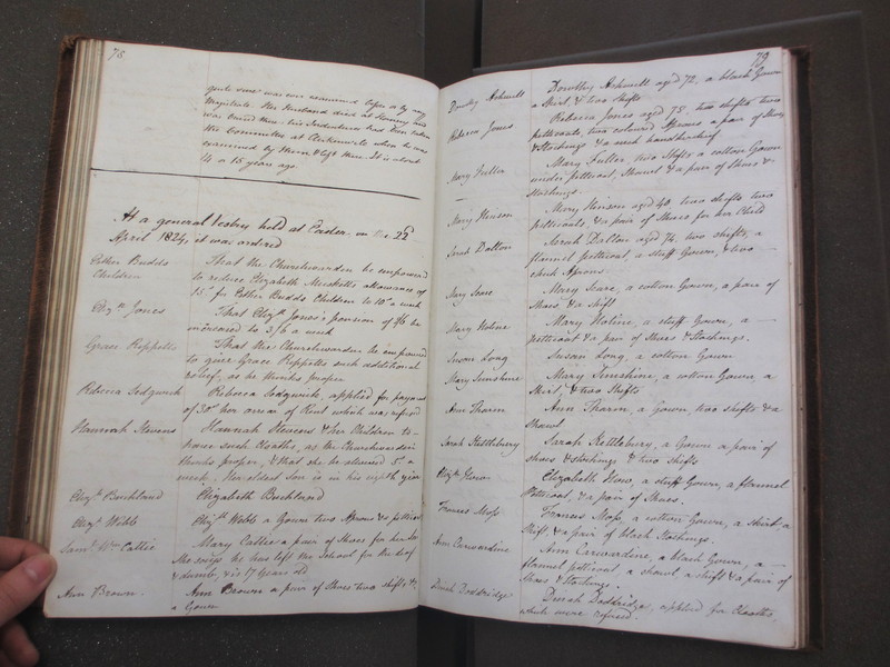 St Andrew Undershaft - Workhouse Minute Book 1822-1828 p78-79 image 1