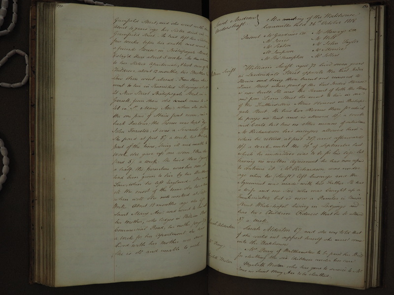 St Andrew Undershaft - Workhouse Minute Book 1814-1822 p129-130 image 1