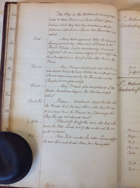 St Andrew Undershaft - Workhouse Minute Book 1780-1801 p26 image 1 St Andrew Undershaft - Workhouse Minute Book 1780-1801 p26 image 1