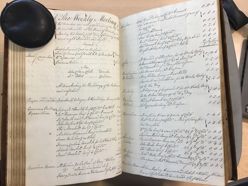 Forehoe Hundred - House of Industry Minute Book 1807-1809 p124-125 image 1 Forehoe Hundred - House of Industry Minute Book 1807-1809 p124-125 image 1