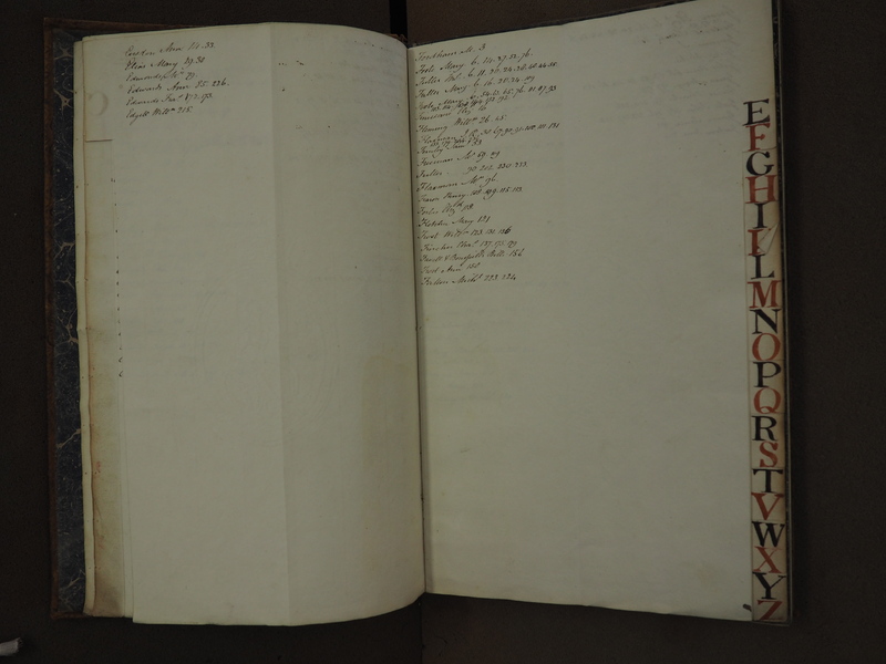 St Andrew Undershaft - Workhouse Minute Book 1814-1822 Index np[ix-x] image 1