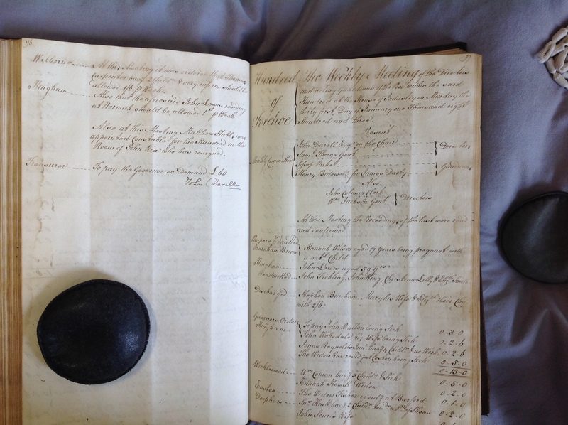 Forehoe Hundred - House of Industry Minute Book 1802-1805 p96-97 image 1
