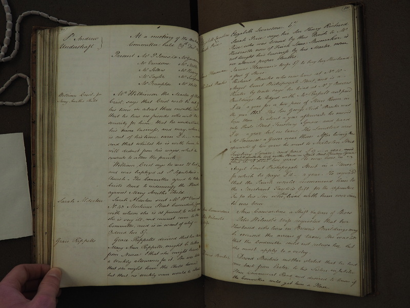 St Andrew Undershaft - Workhouse Minute Book 1814-1822 p99-100 image 1