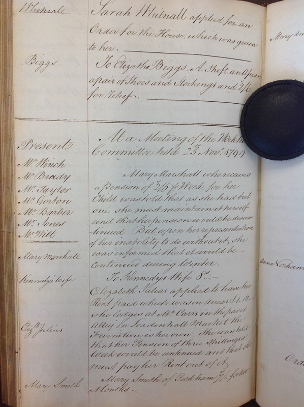 St Andrew Undershaft - Workhouse Minute Book 1780-1801 p240 image 1 St Andrew Undershaft - Workhouse Minute Book 1780-1801 p240 image 1