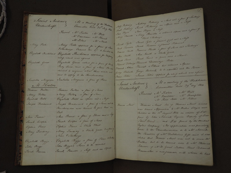 St Andrew Undershaft - Workhouse Minute Book 1814-1822 p6-7 image 1