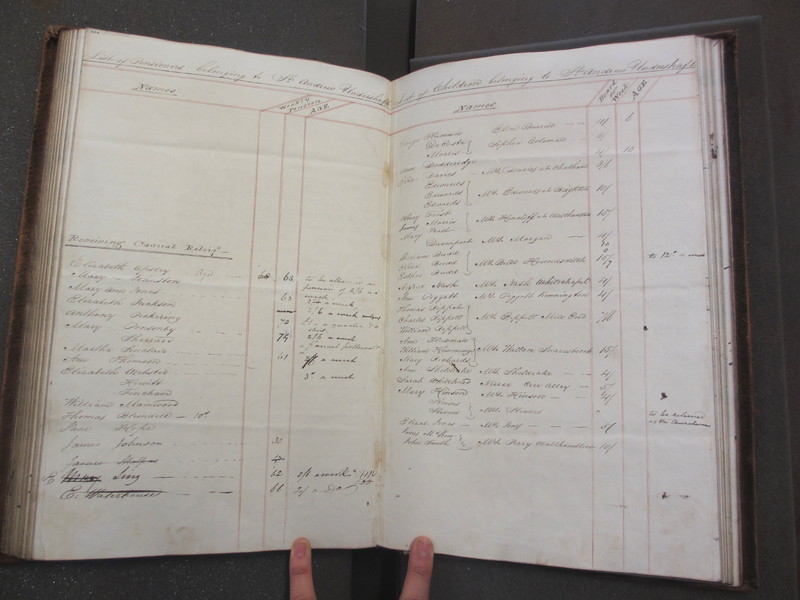 St Andrew Undershaft - Workhouse Minute Book 1822-1828 p152b-152c image 1 St Andrew Undershaft - Workhouse Minute Book 1822-1828 p152b-152c image 1