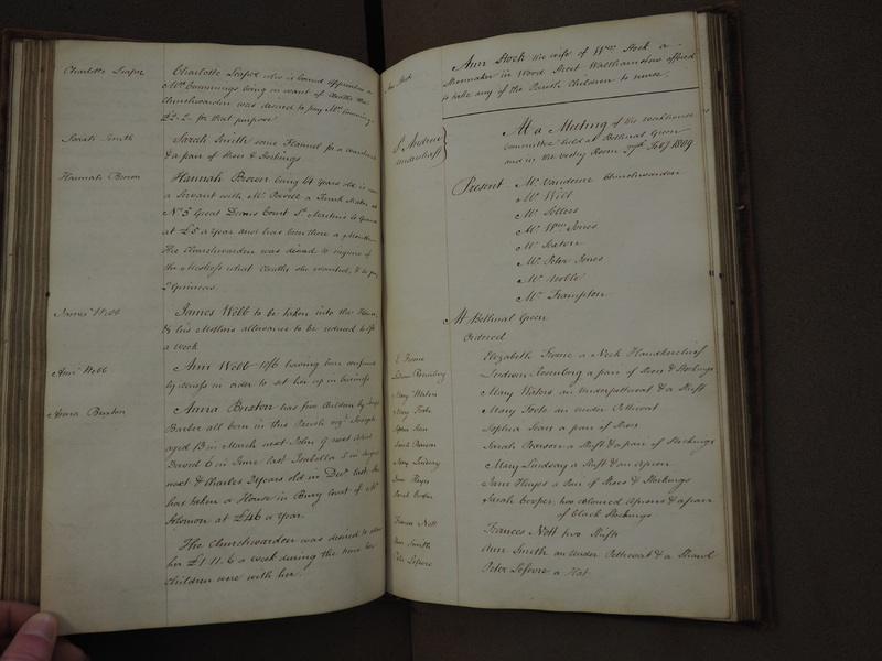 St Andrew Undershaft - Workhouse Minute Book 1801-1814 p76 image 1 St Andrew Undershaft - Workhouse Minute Book 1801-1814 p76 image 1