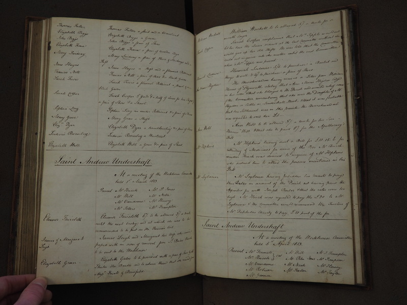 St Andrew Undershaft - Workhouse Minute Book 1801-1814 p116 image 1 St Andrew Undershaft - Workhouse Minute Book 1801-1814 p116 image 1