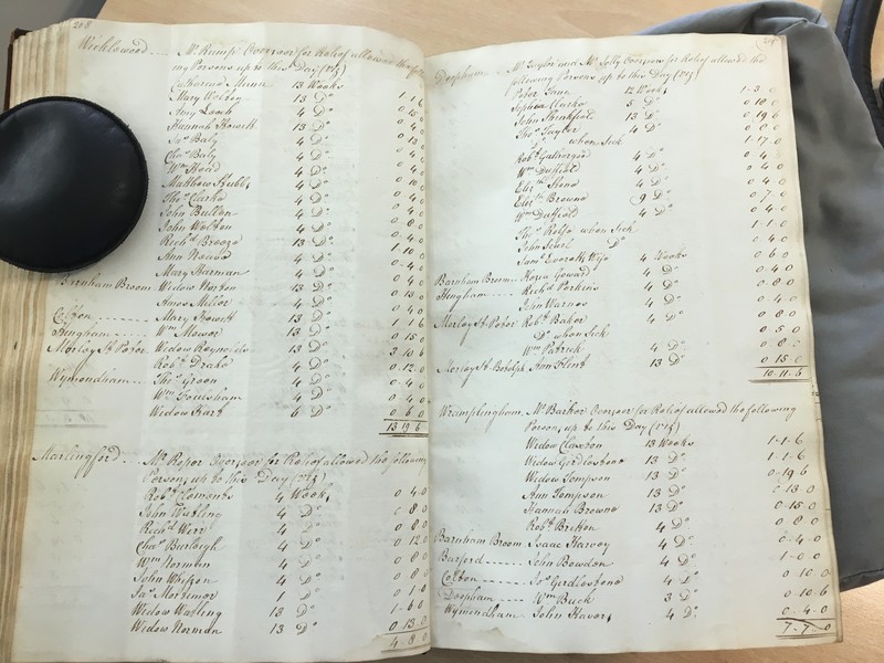 Forehoe Hundred - House of Industry Minute Book 1805-1807 p208-209 image 1